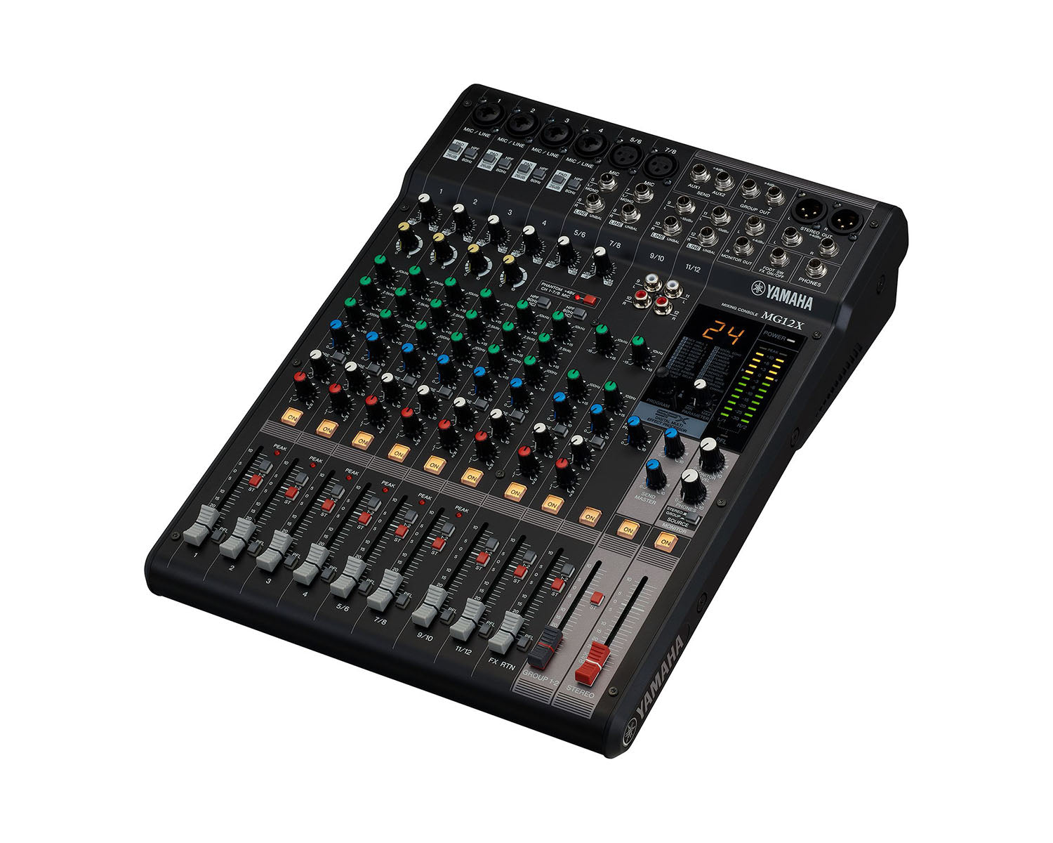 MG12X 12-Ch Mixing Console 6 Mic / 12 Line + SPX with Faders