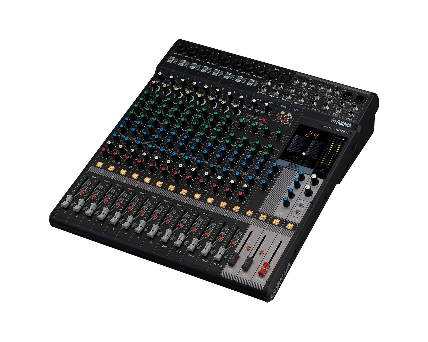 MG16X 16-Ch Mixing Console 10 Mic / 16 Line + SPX with Faders