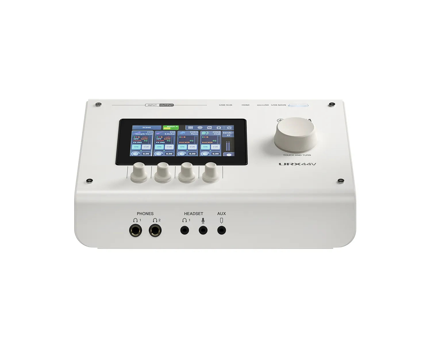 URX44V W 6In/4Out USB-C Audio Interface w/HDMI 32-bit/192kHz Wht