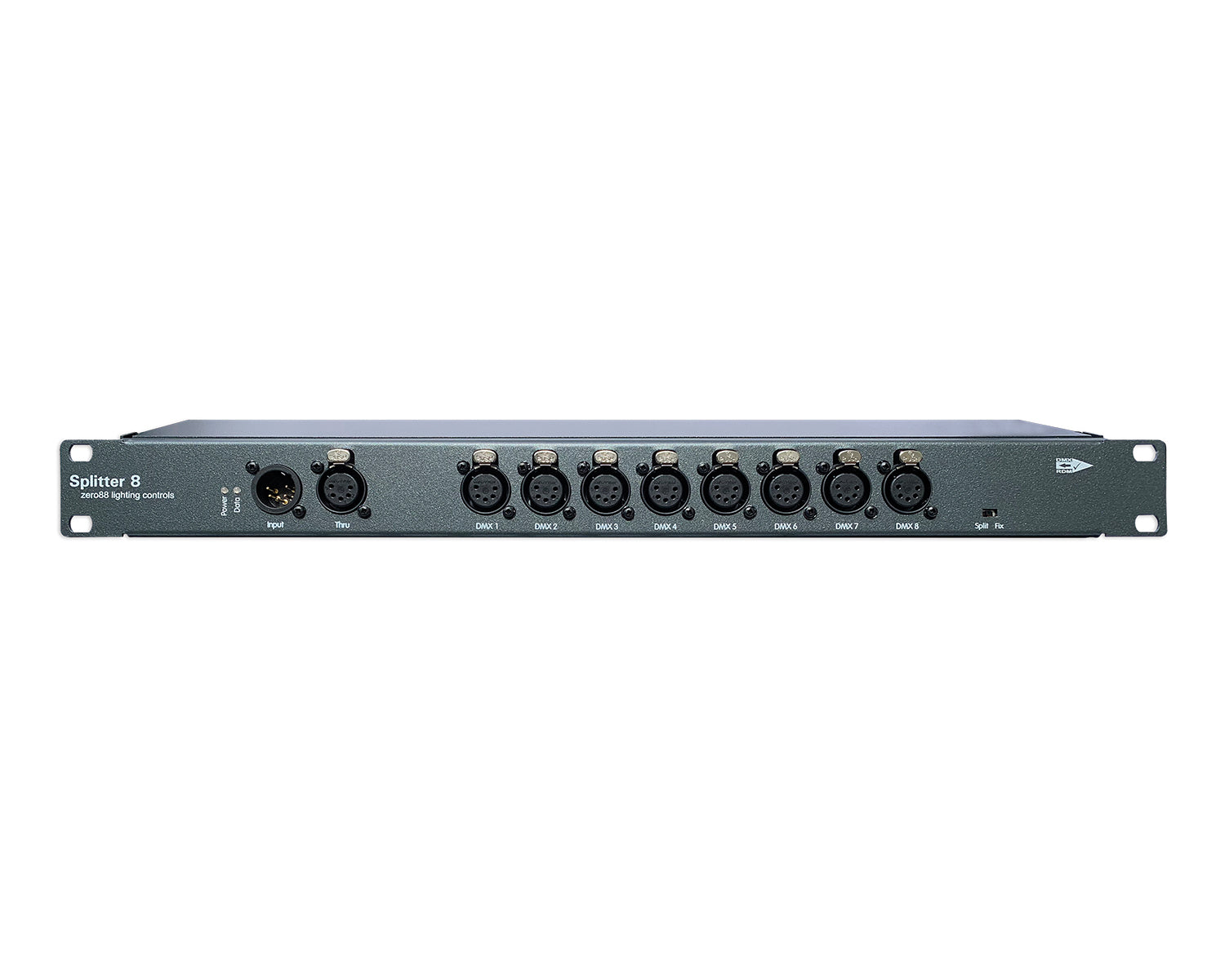 RDM Splitter 8 Rackmount 5-Pin DMX/RDM Splitter 1 In/8 Out 1U