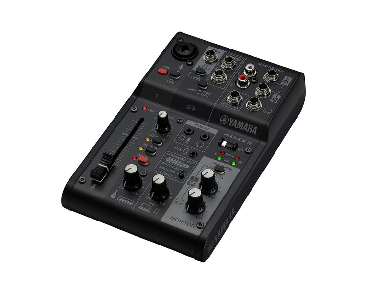 YAMAG03MK2B - Yamaha AG03 MK2 3 Channel Mixer with USB Audio Interface Black Image 2