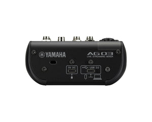 YAMAG03MK2B - Yamaha AG03 MK2 3 Channel Mixer with USB Audio Interface Black Image 3