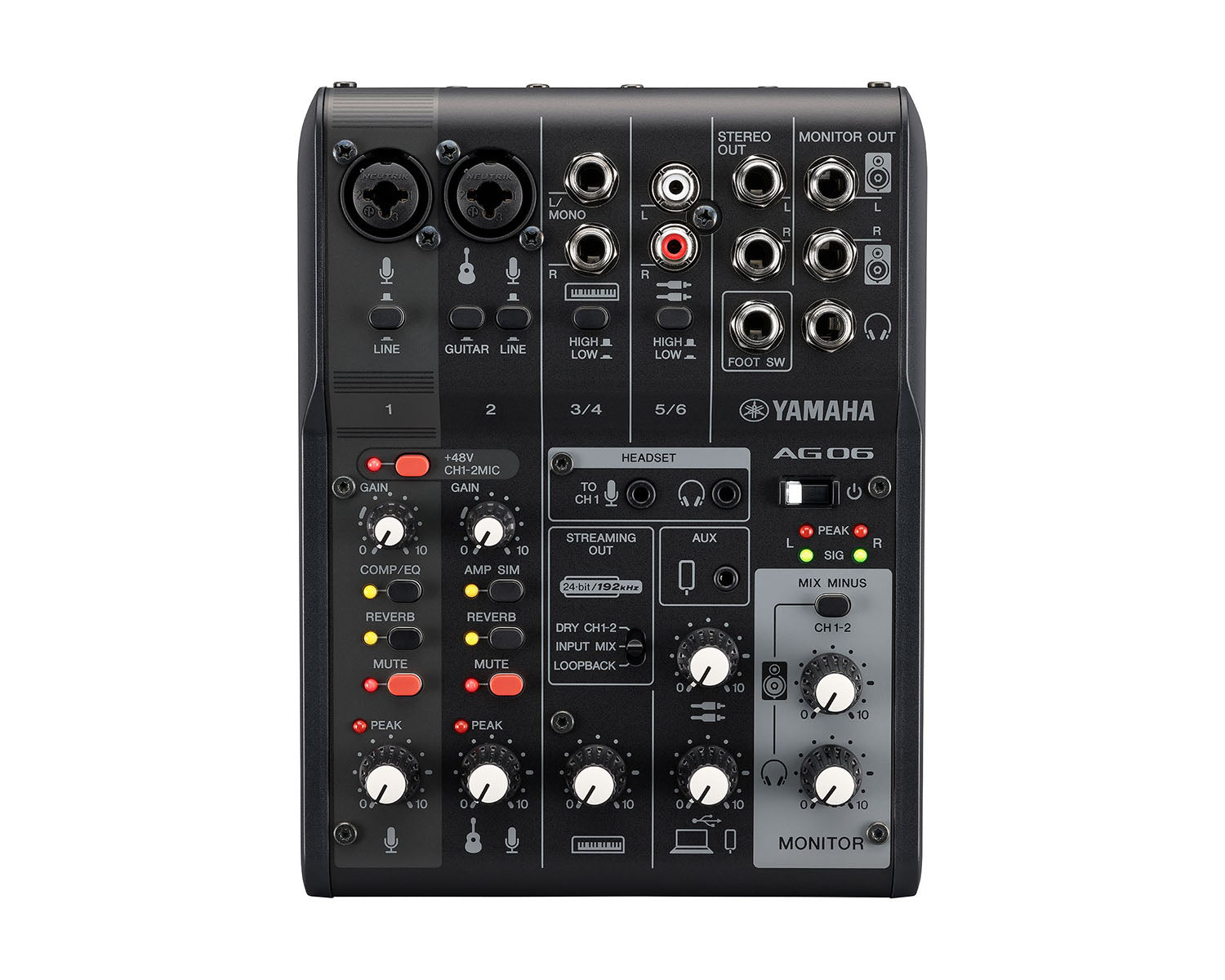 YAMAHA AG06 MK2 USBオーディオインターフェース ヤマハ | AG06MK2 - AG Series - 概要
