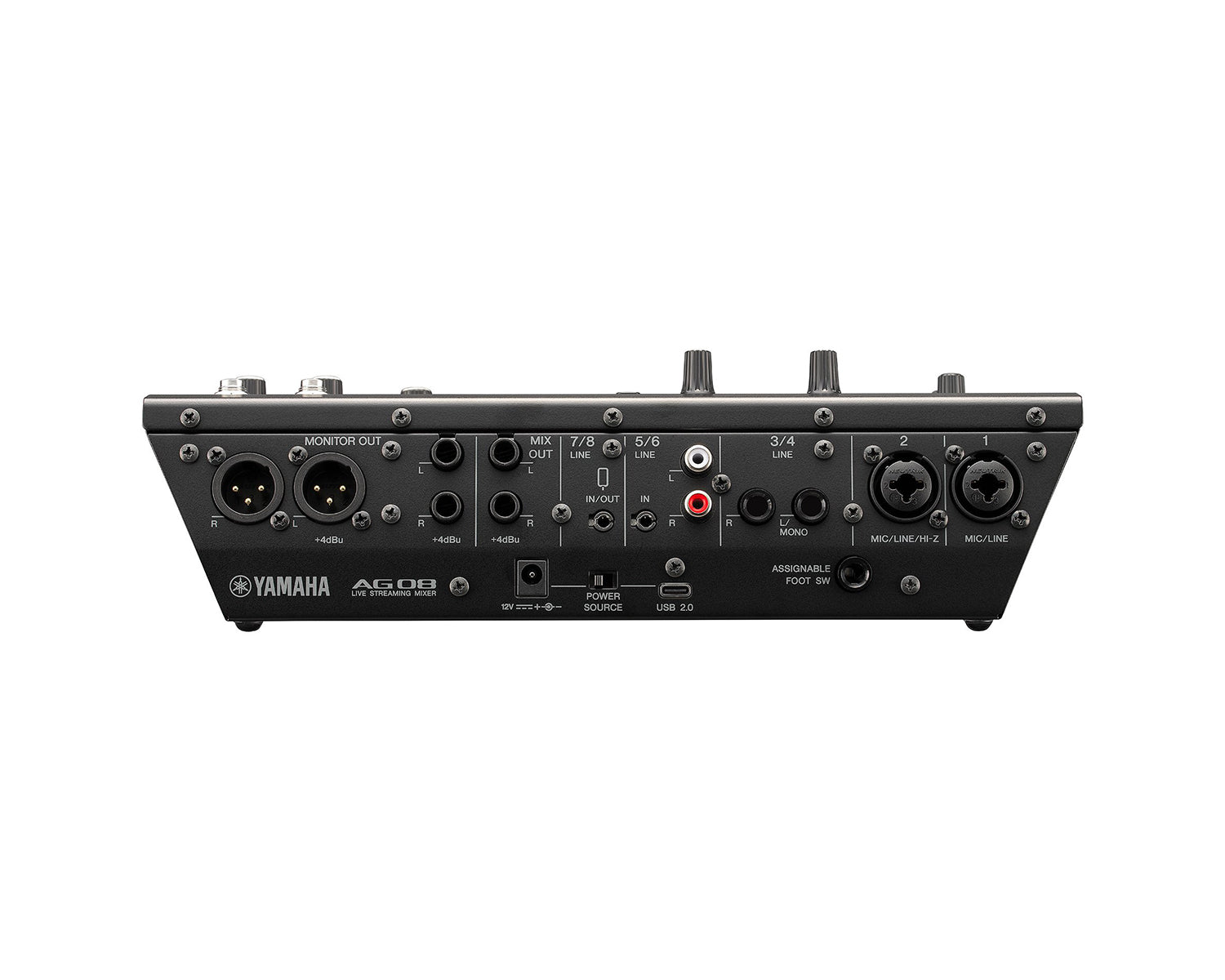 YAMAG08B - Yamaha AG08 8 Channel Mixer with USB Audio Interface Black Image 6