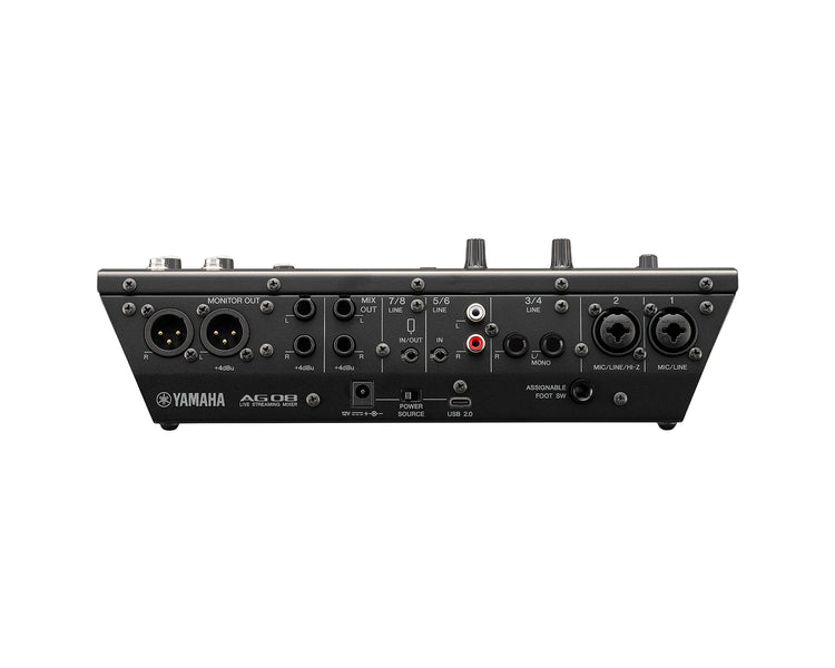 YAMAG08B - Yamaha AG08 8 Channel Mixer with USB Audio Interface Black Image 6