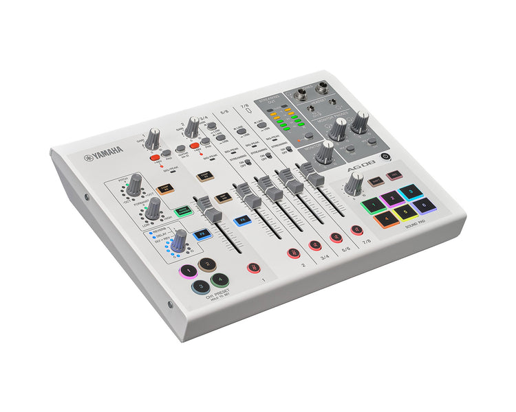 YAMAG08W - Yamaha AG08 8 Channel Mixer with USB Audio Interface White Image 2