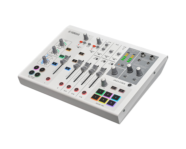YAMAG08W - Yamaha AG08 8 Channel Mixer with USB Audio Interface White Image 4