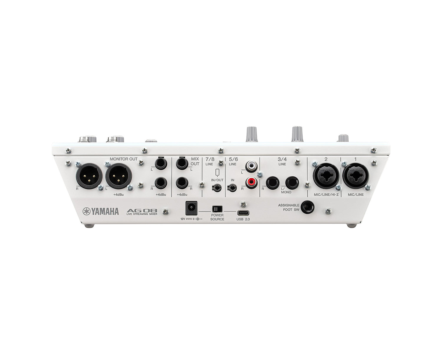 YAMAG08W - Yamaha AG08 8 Channel Mixer with USB Audio Interface White Image 6