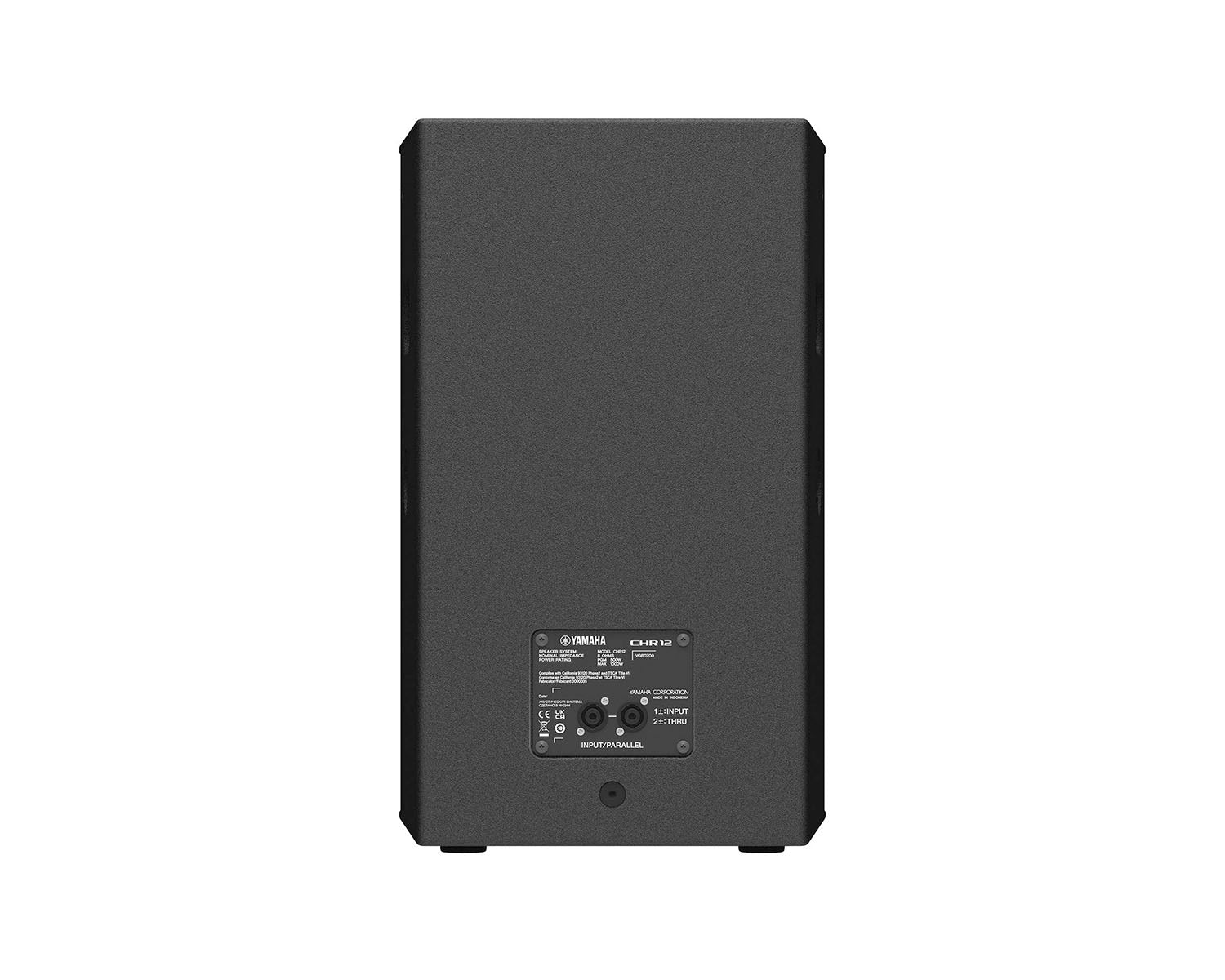 YAMCHR12 - Yamaha CHR12 2 Way 12inch Passive Loudspeaker 250W Black Image 5