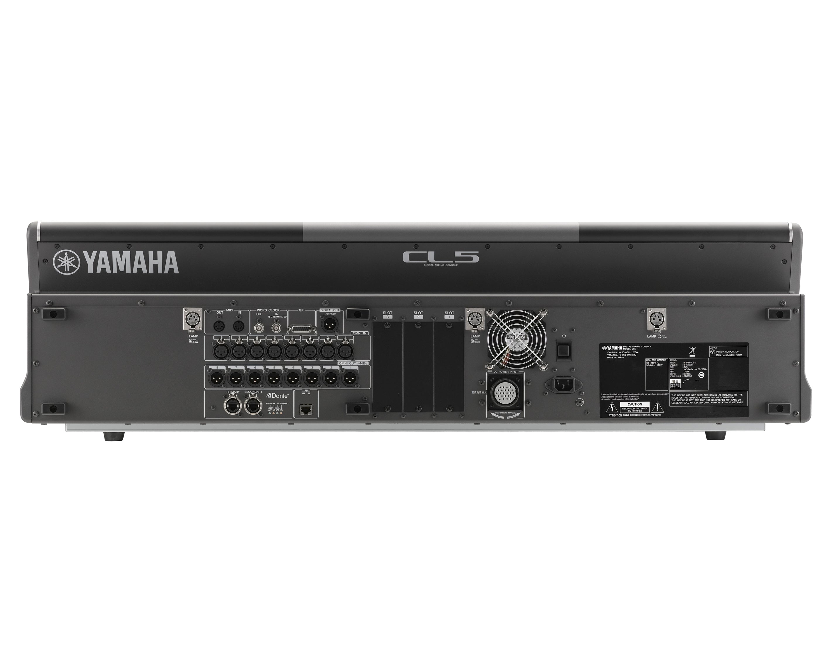 YAMCL5 - Yamaha CL5 Digital Mixing Console with Dante 72 Mono and 8 Stereo i or p Image 3