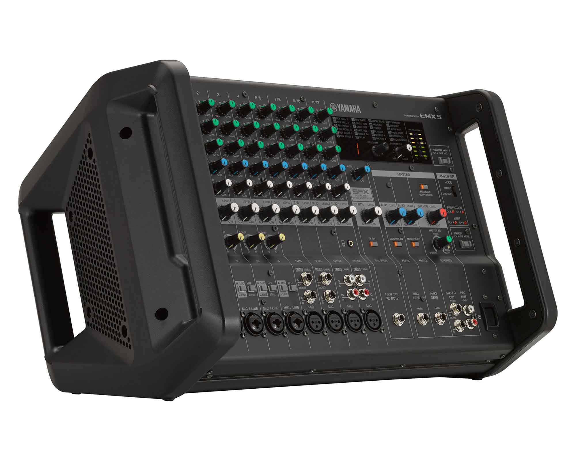 YAMEMX5 - Yamaha EMX5 12Ch Lightweight Powered Mixer Amp 630 and 630W Image 2