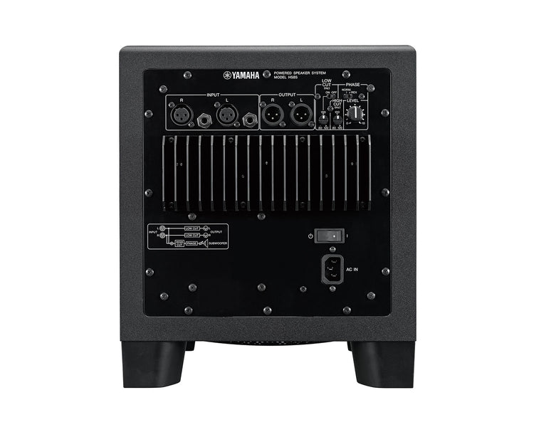 YAMHS8S - Yamaha HS8S 8inch Bass Reflex Powered Subwoofer 150W Black Image 4