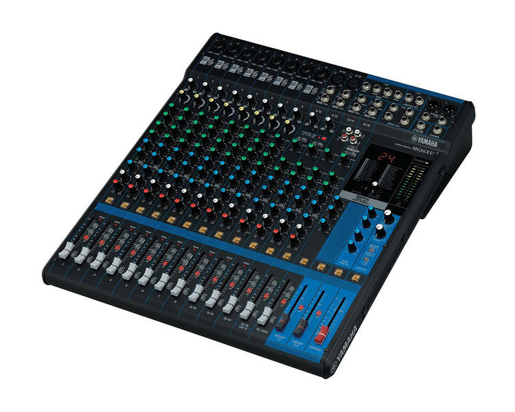 YAMMG16XU - Yamaha MG16XU 16 Ch Mixing Console 10 Mic or 16 Line and SPX with Faders Image 2