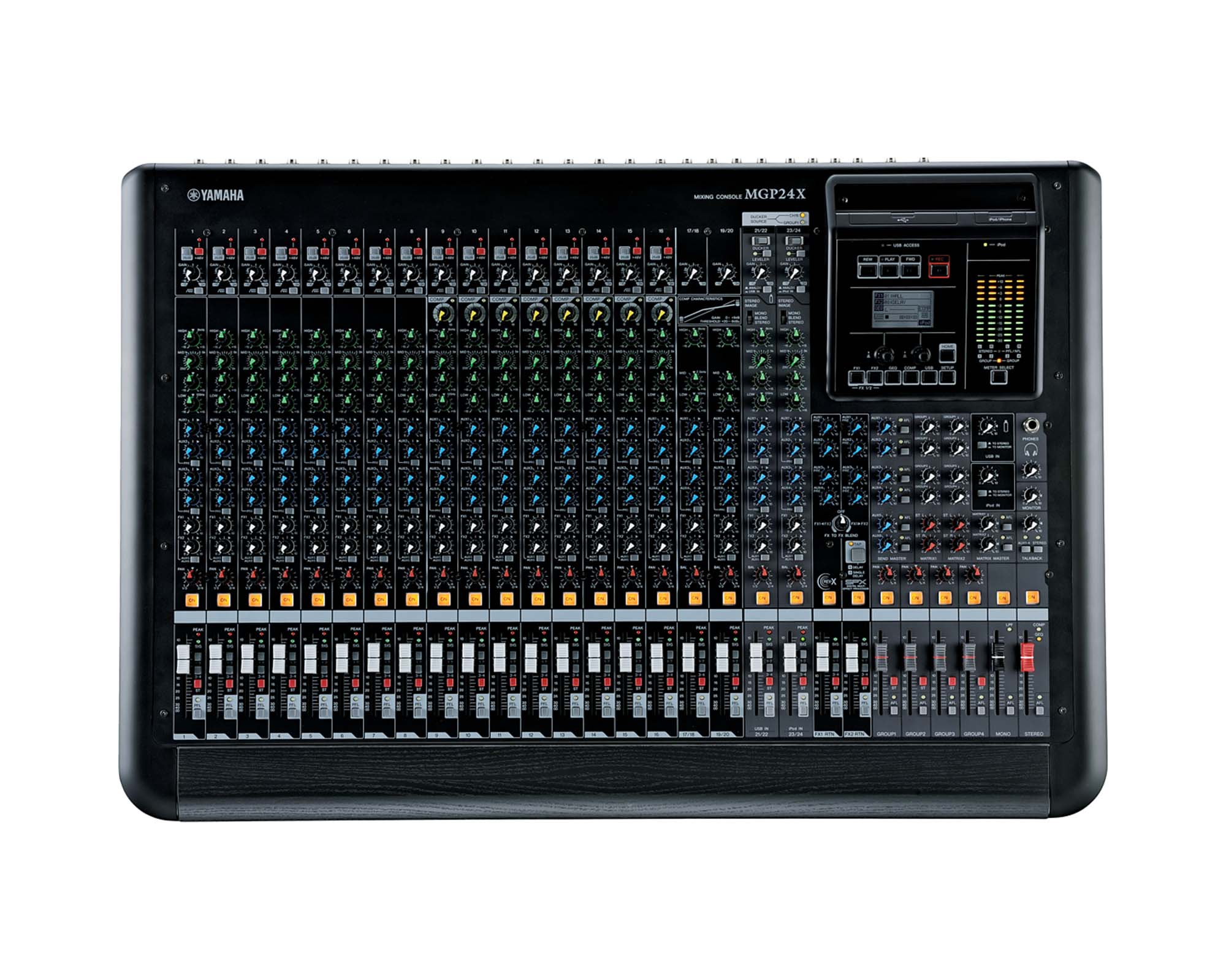YAMMGP24X - Yamaha MGP24X 24Ch Premium Mixer and REV X and SPX Free Standing Only Image 1
