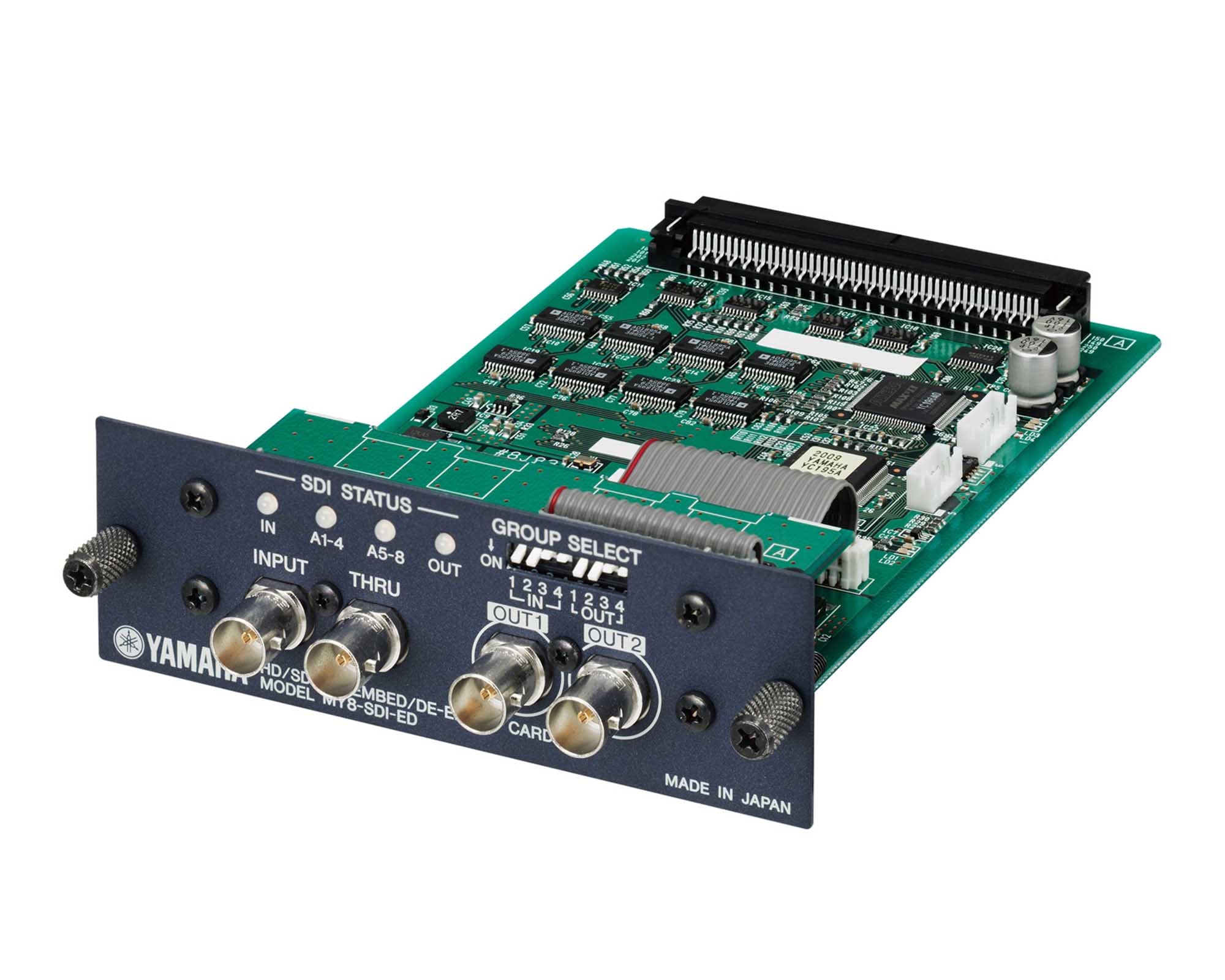YAMMY8SDIED - Yamaha MY8SDIED 8Ch Embed or De embed Card for HD Video 4xBNC Image 1