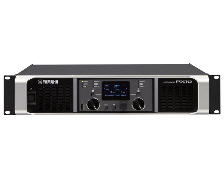 YAMPX10 - Yamaha PX10 Class D Power Amp 2x1200W @ 4ohm with On Board DSP 2U Image 1