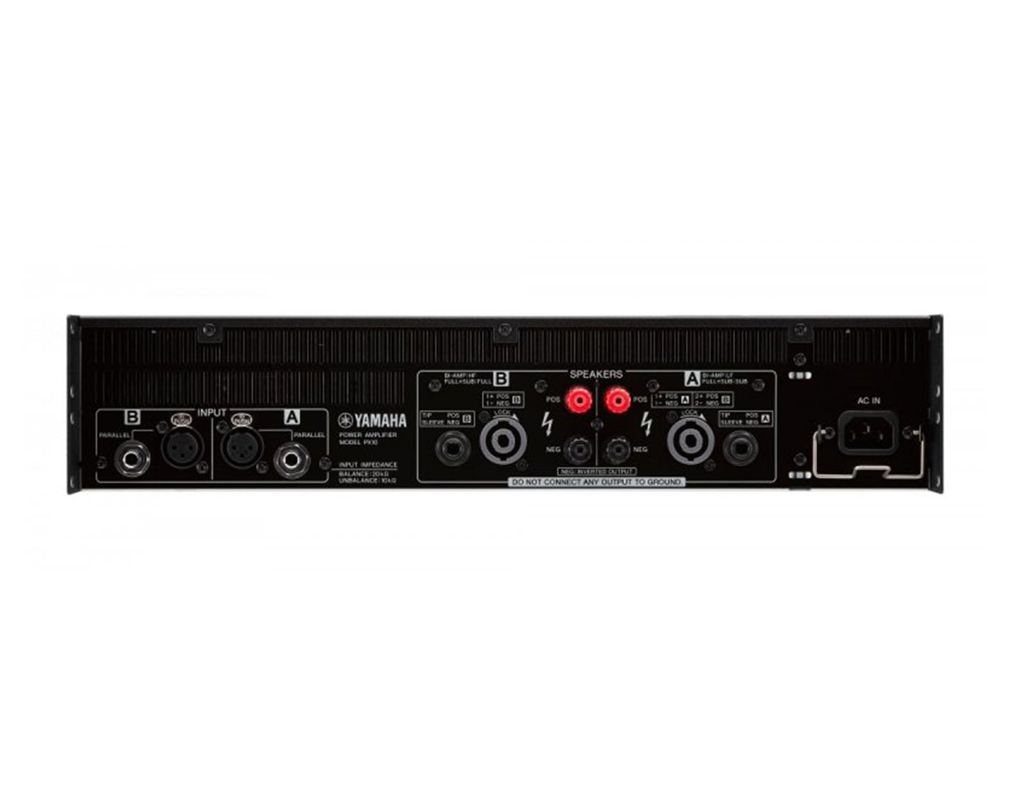 YAMPX10 - Yamaha PX10 Class D Power Amp 2x1200W @ 4ohm with On Board DSP 2U Image 2