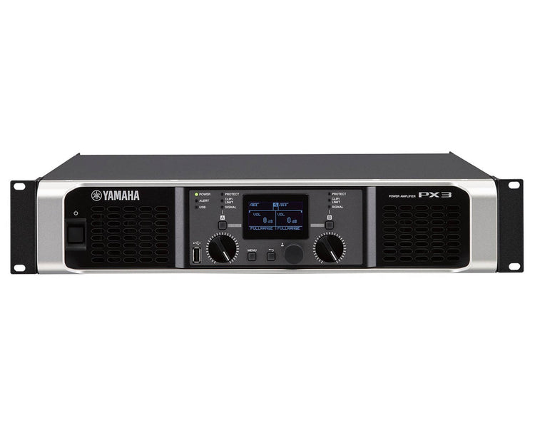 YAMPX3 - Yamaha PX3 Class D Power Amp 2x500W @ 4ohm with On Board DSP 2U Image 1