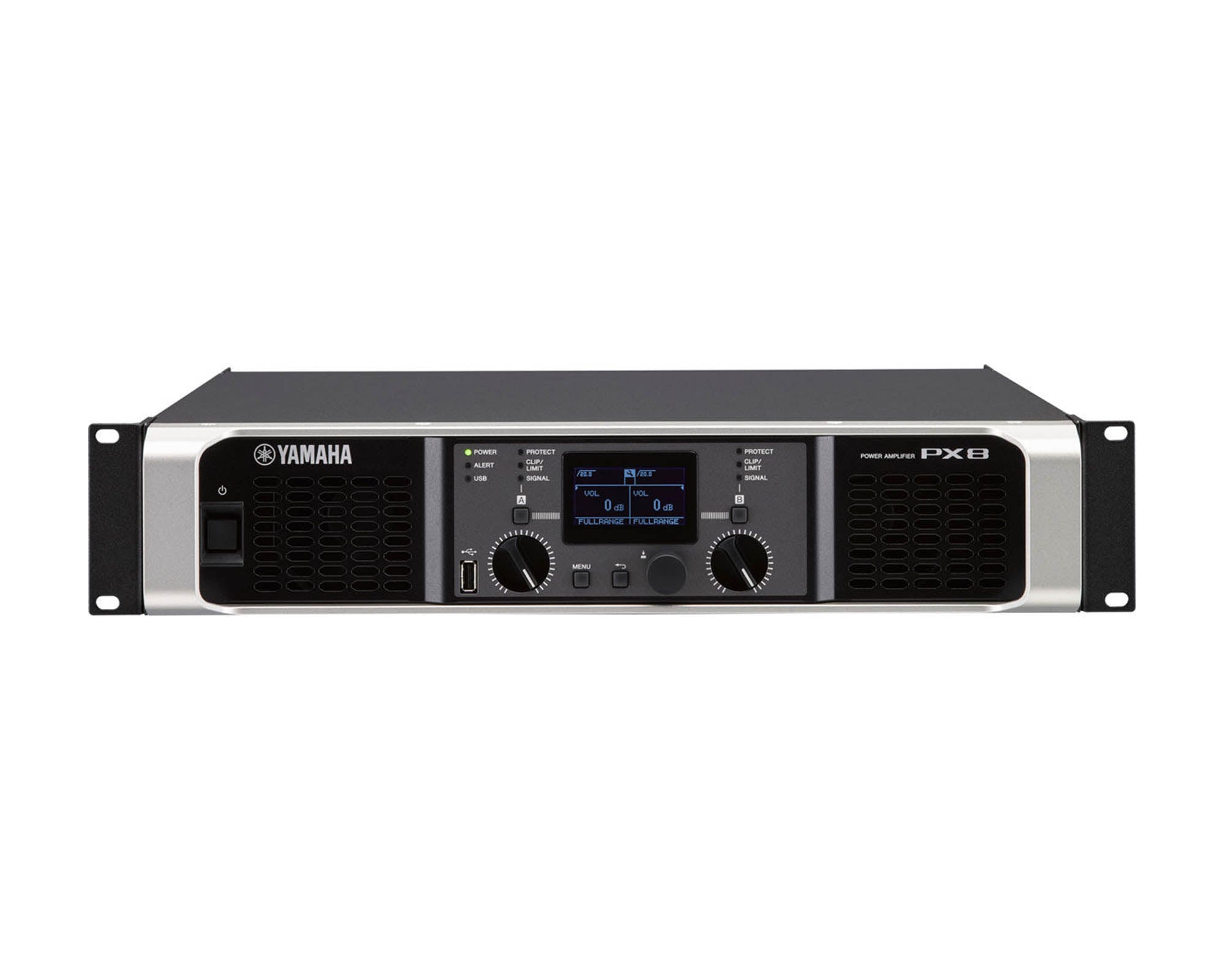 YAMPX8 - Yamaha PX8 Class D Power Amp 2x1050W @ 4ohm with On Board DSP 2U Image 1