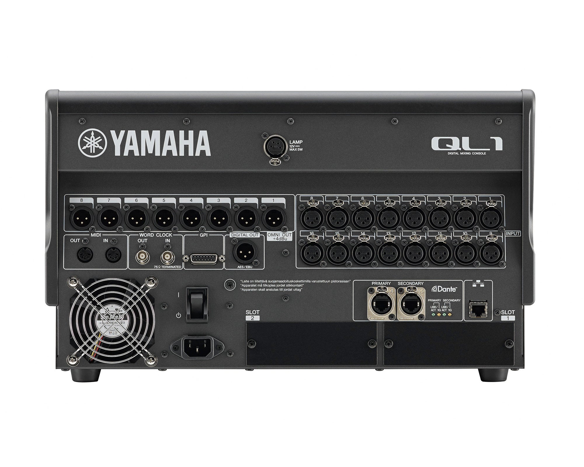 YAMQL1 - Yamaha QL1 Digital Mixing Console with Dante 32 Mono and 8 Stereo i or p  Image 3