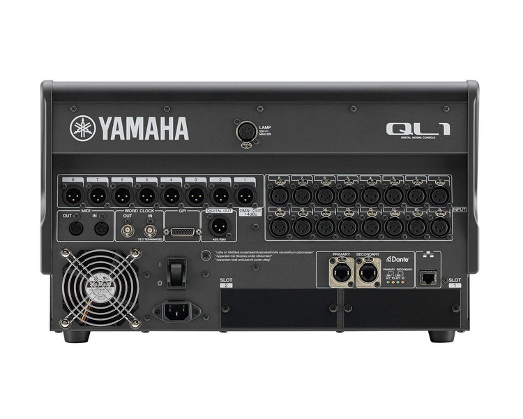 YAMQL1 - Yamaha QL1 Digital Mixing Console with Dante 32 Mono and 8 Stereo i or p  Image 3