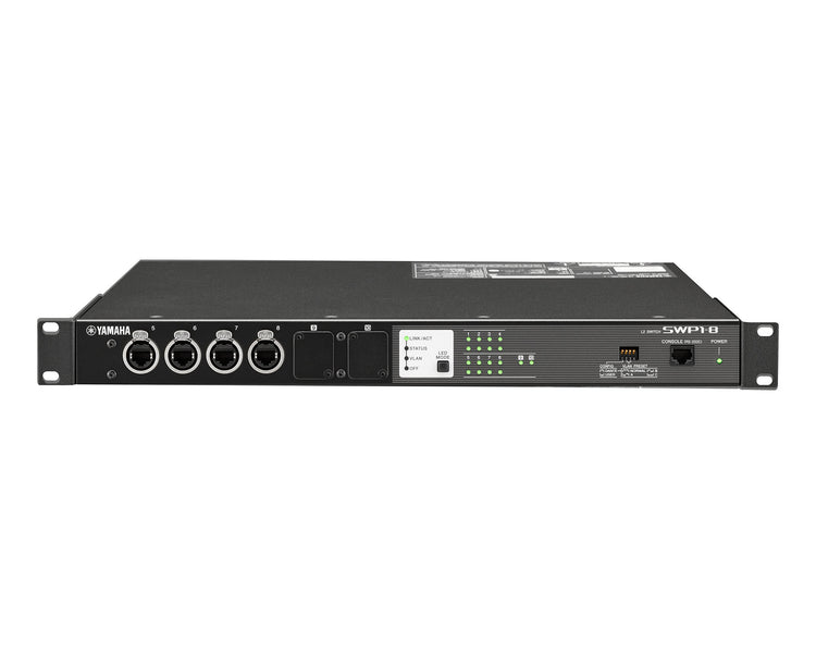 YAMSWP18 - Yamaha SWP18 Network Switch with 8 EtherCON Ports Image 1
