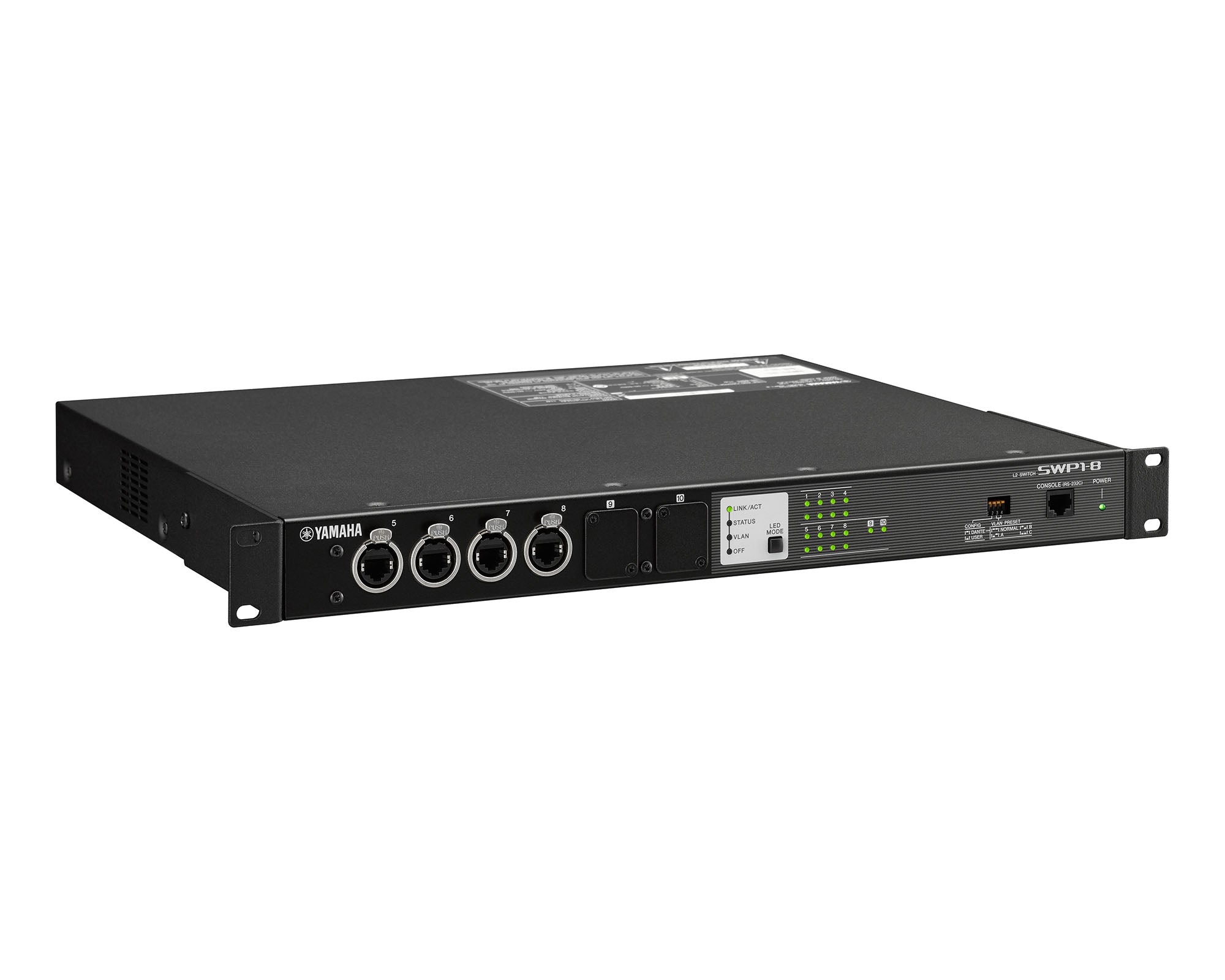 YAMSWP18 - Yamaha SWP18 Network Switch with 8 EtherCON Ports Image 2