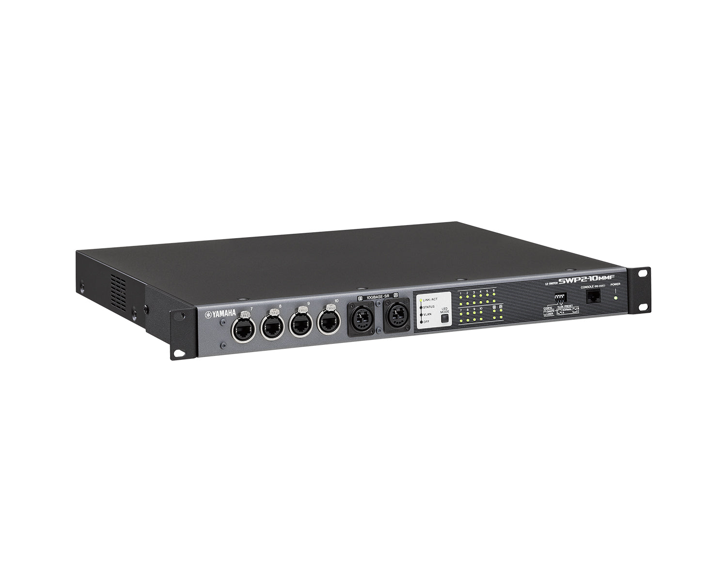 YAMSWP210MMF - Yamaha SWP2 10MMF Network Switch 10 etherCON or 2 Multi Mode Fiber Ports Image 2