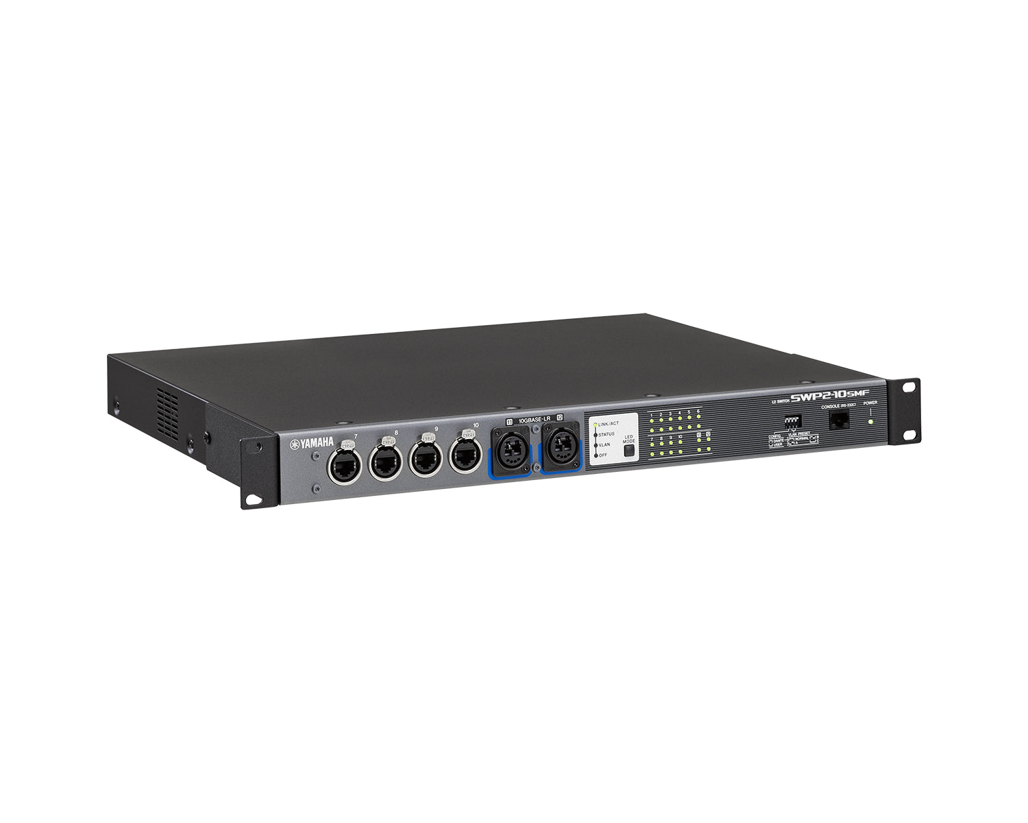 YAMSWP210SMF - Yamaha SWP2 10SMF Network Switch 10 etherCON or 2 Single Mode Fiber Ports Image 2