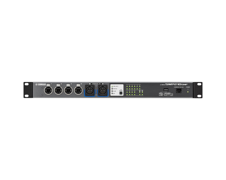 YAMSWP210SMF - Yamaha SWP2 10SMF Network Switch 10 etherCON or 2 Single Mode Fiber Ports Image 3