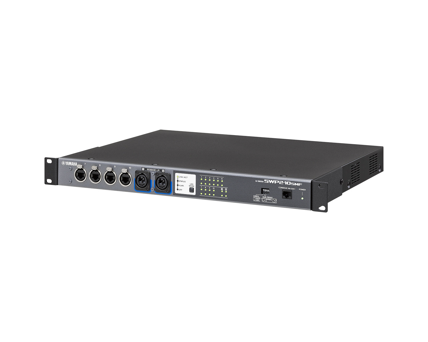 YAMSWP210SMF - Yamaha SWP2 10SMF Network Switch 10 etherCON or 2 Single Mode Fiber Ports Image 4