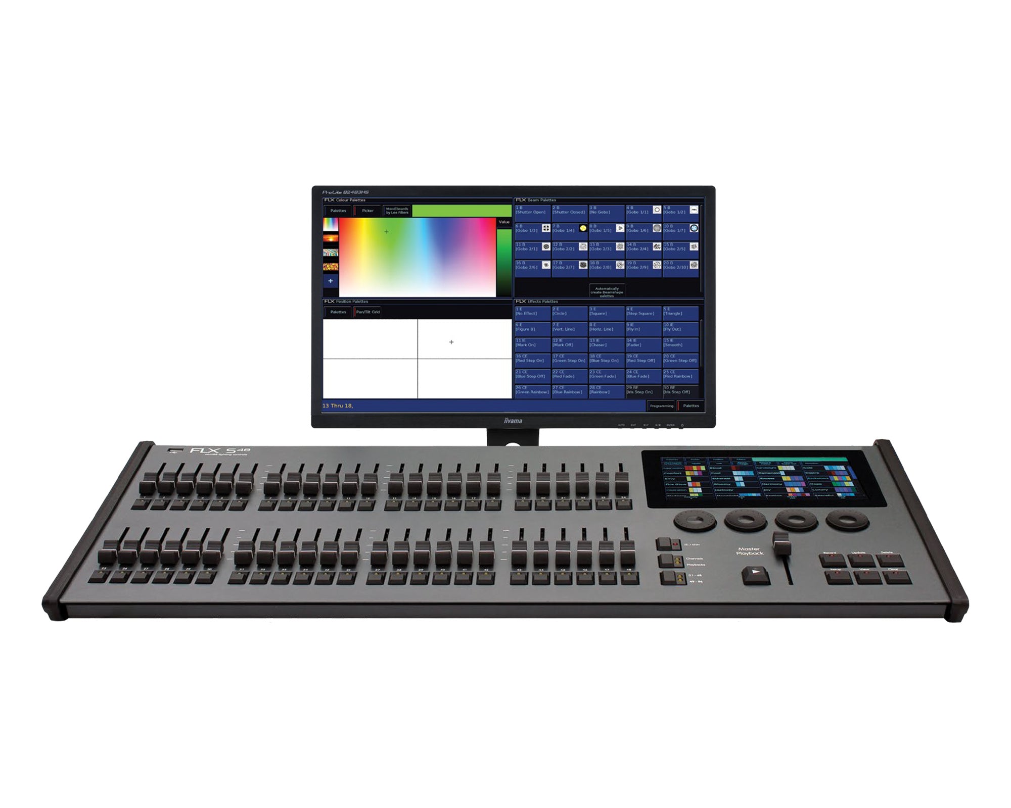 ZERFLXS482 - Zero 88 FLX S48 4 Universe (2048) Lighting Console for 192 Fixtures Image 3