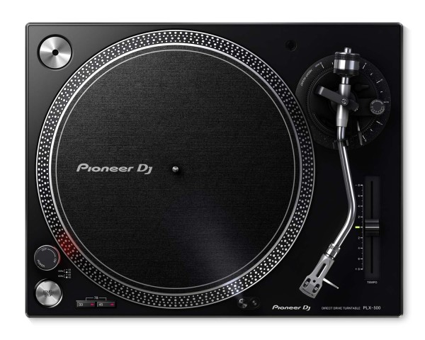 Pioneer DJ PLX-500 BLACK PRO DJ Hi Torq S-Tonearm Direct Drive Turntable - Main Image