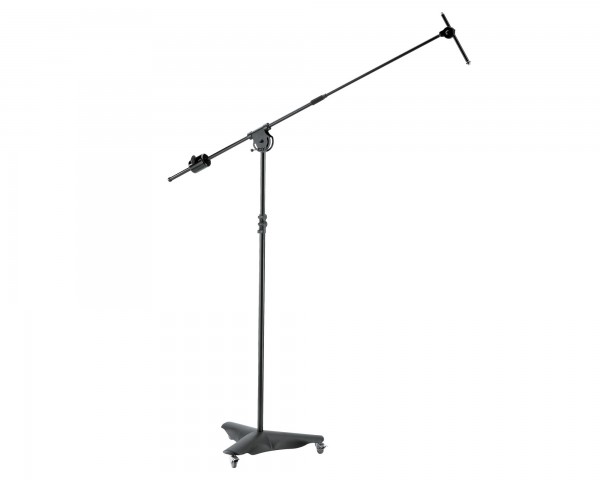 K&M 21430 Heavy Steel Overhead Microphone Stand Black - Main Image