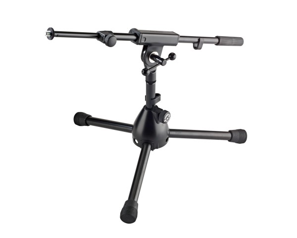 K&M 25950 Extra-Low Telescopic Boom Mic Stand with Short Heavy Legs - Main Image