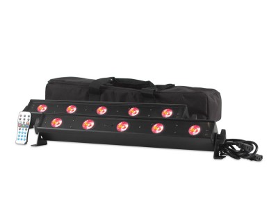 VBAR PAK with 2xVBAR LED Bars, IR Wireless Remote and Bag