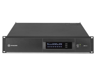 IPX 10:8 DSP Install Power Amp 8x1250W @ 4Ω Dante 2U
