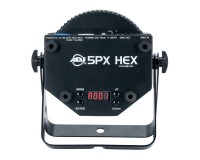 Back of ADJ 5PX HEX PAR LED Fixture 5x12W HEX LED -stage lighting