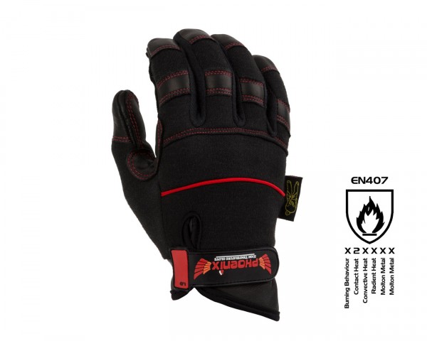 Dirty Rigger Phoenix Heat and Flame Resisting Extended Cuff Gloves (XL) - Main Image
