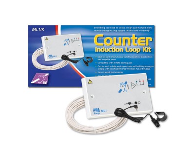 ML1K Counter Hearing Loop Kit (ML1 Amp, AMT Mic, TX2 Loop)