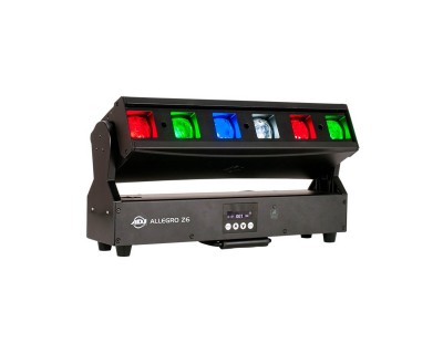 Allegro Z6 Pixel Bar with Motorised Zoom and Tilt 6x30W RGBW LED