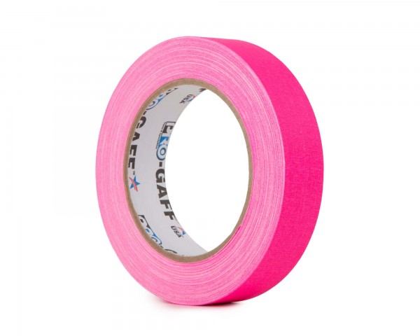 Le Mark Pro Gaff FLUORESCENT Gaffer Tape 24mm x 25yrds PINK - Main Image