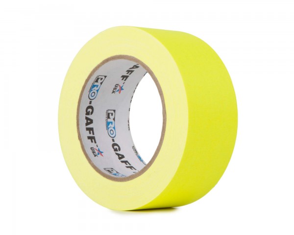 Le Mark Pro Gaff FLUORESCENT Gaffer Tape 48mm x 25yds YELLOW - Main Image