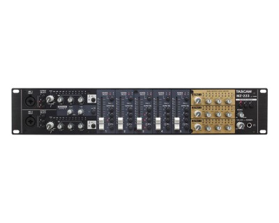 MZ-223 3-Zone Install Mixer with 5-Line and 2-Mic Inputs 2U