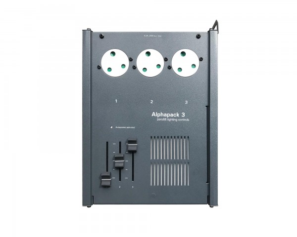 Zero 88 Alphapack 3 Dimmer With 3x15Amp UK Socket Outlet - Main Image