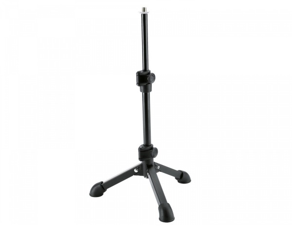 K&M 23150 Tabletop Telescopic Microphone Stand 1/4 Black - Main Image