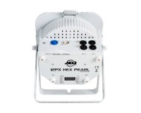 Back of ADJ 12PX HEX PEARL PAR Can with 12x12W RGBAW+UV LEDs White - stage lighting