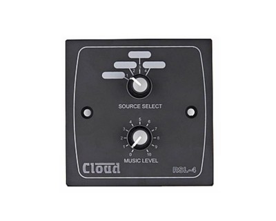 RSL-4B Remote 4-Source / Volume Control Wall Plate Black