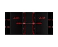 Void Acoustics Incubus Sub 3x21 Horn-Loaded Bandpass Subwoofer 6000W Blk/Red - Image 2