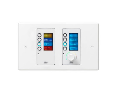 EC-8BV Ethernet 8 Button Controller and Volume Control White